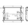 Радіатор  MS2444 AVA COOLING