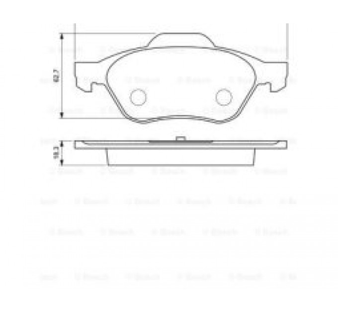 Тормозные колодки передние дисковые 0 986 494 034 BOSCH
