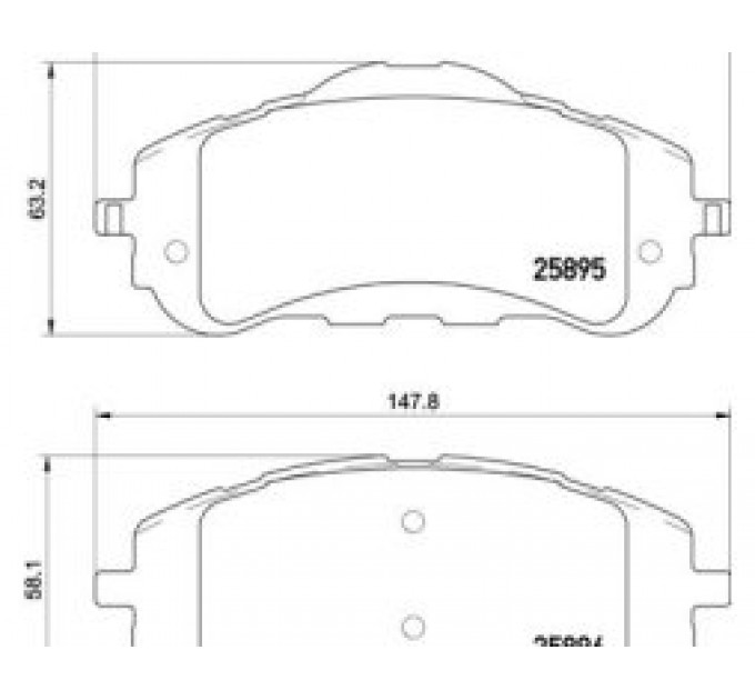 Колодки гальмівні дискові P 78 020 BREMBO