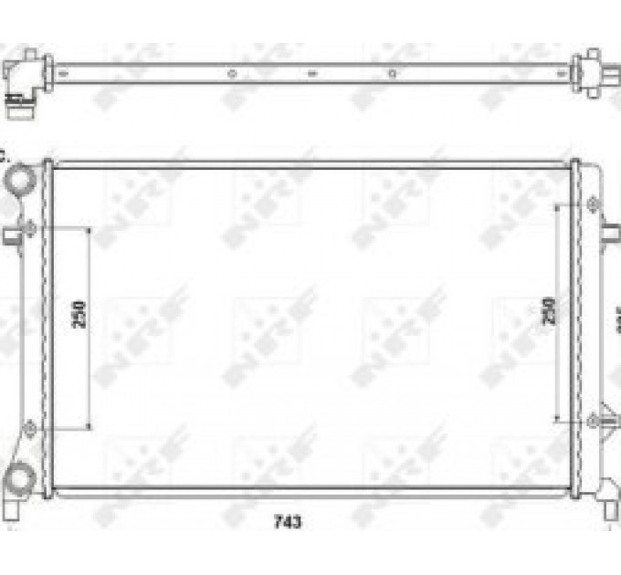 Радиатор 53425 NRF