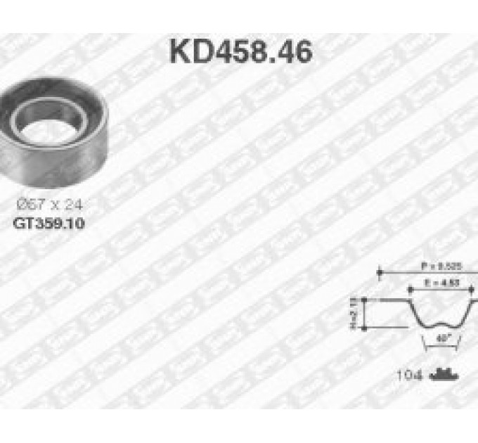 Комплект ременя ГРМ KD458.46 NTN-SNR