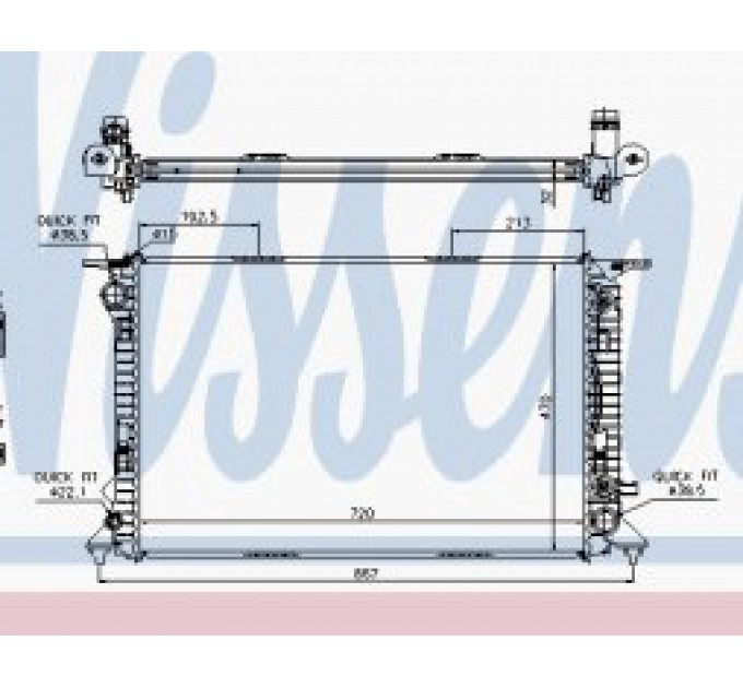 Радиатор 60318 Nissens