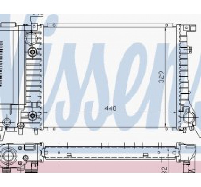 Радіатор  60703A Nissens