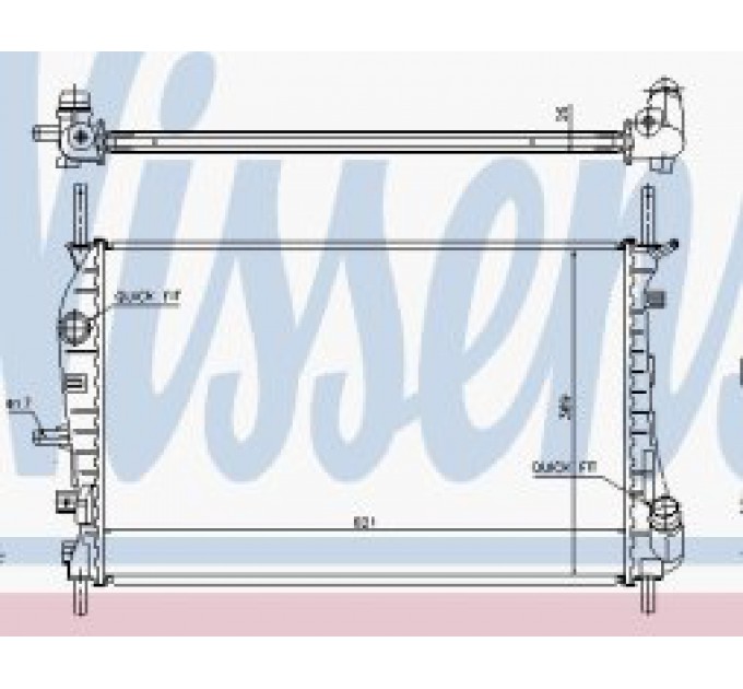 Радиатор 62023A Nissens
