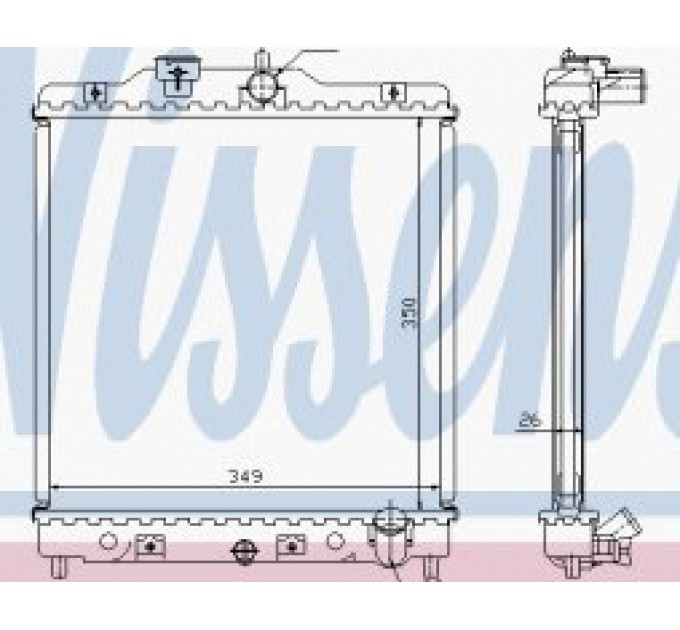 Радиатор 63310A Nissens