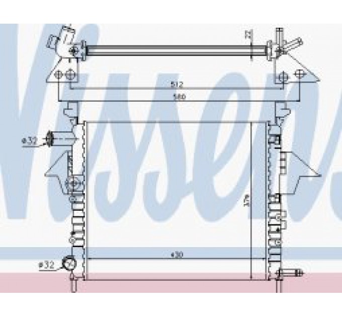 Радиатор 63856 Nissens