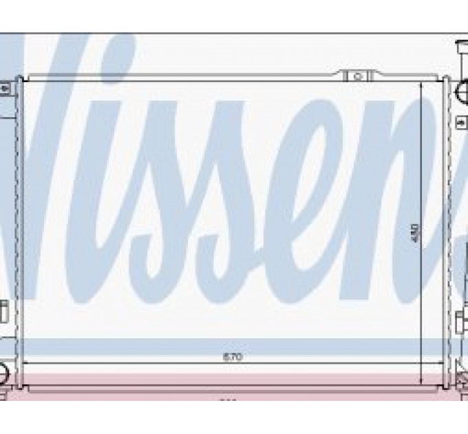 Радіатор  67522 Nissens