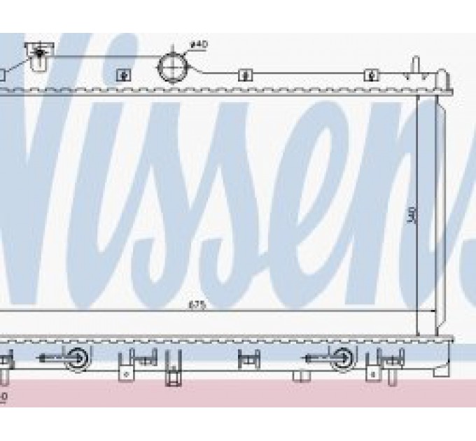 Радіатор  67720 Nissens