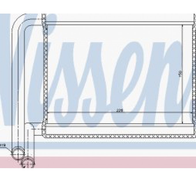 Радиатор печи 77527 Nissens