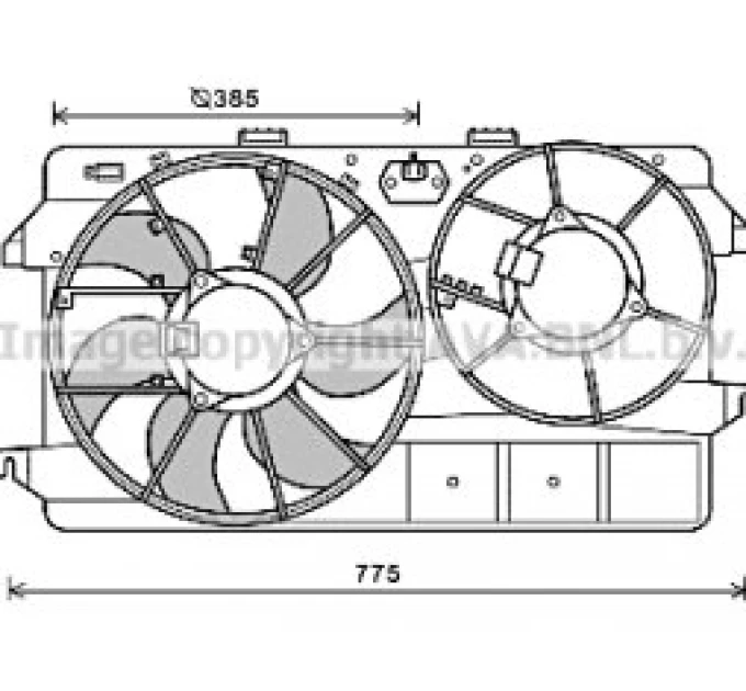 Вентилятор печі FD8495 AVA COOLING